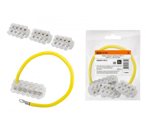 Набор колодок клеммных НКСУ-3 (3xКСУ-3 + КСУ-4)  SQ0581-0012  TDM