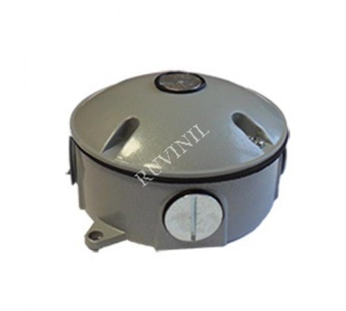 Коробка распределительная силуминовая H=107 мм,D=63 мм с лапками.  КРС-1  Рувинил