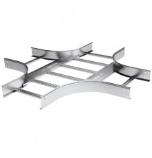 X-ответвитель 100х300 R-600 в компл. с креп. эл. и соед. пластинами, горячеоцинкованный  LX1603KHDZ  DKC