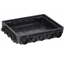 Коробка напольная PRIMER под лючок ONFLOOR 24  KNU-80-16-PA-9011  IEK