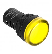 Индикатор ND16-22DS/4C желтый, компактный, встр. конденсатор, IP65 АС110В (R)  828142  CHINT