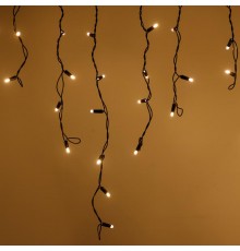 Светодиодная гирлянда ARD-EDGE-CLASSIC-2400x600-BLACK-88LED-FLASH WARM (230V, 6W)  026014  Arlight