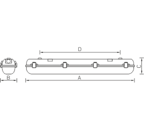 Светильник светодиодный ARCTIC.OPL ECO LED 1500 TH EM 4000K  IP65  1088001460  Световые Технологии