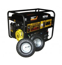 Электрогенератор DY6500LX с колёсами и аккумулятором   64/1/15  HUTER