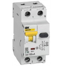 Выключатель автоматический дифференциального тока АВДТ32EM C50 100мА  MVD14-1-050-C-100  IEK