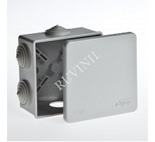 Коробка распределительная для о/п 85х85х40мм 6вводов IP54  67040  Рувинил