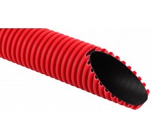 Труба двухстенная жесткая ПНД/ПНД 200/178,7мм красная(6м)  ТЖ-КЛ0-200К  Рувинил