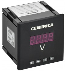 Вольтметр цифровой щитовой однофазный 96х96мм LED  IDV21-5-1-0-LED-G  GENERICA