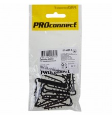 Дюбель-хомут 5-10 черный, прямоугольный (10 шт.) PROCONNECT  07-4621-9  PROconnect