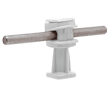 Держатель проводника круглого 6-8 мм белый, высота 36 мм, пластик91008Ezetek