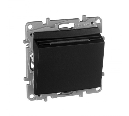 Etika Антрацит Выключатель карточный с выдержкой времени, с подсветкой  672693  Legrand