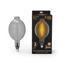 Лампа светодиодная LED Filament BT180 E27 8.5W Gray 165lm 1800K 1/2  152802005  Gauss