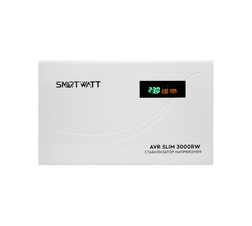 Стабилизатор напряжения настенный SMARTWATT AVR SLIM 3000RW  4512020310007  SMARTWATT