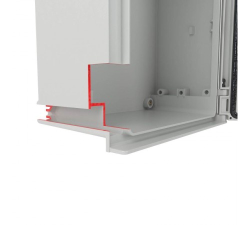 Шкаф цельный навесной из фибергласа без монтажной панели со сплошной дверью 300х250х140 мм  CN50391  DKC