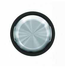 Клавиша для 1-клавишных выключателей/переключателей/кнопок, серия SKY Moon, кольцо чёрное стекло2CLA860100A1501 ABB