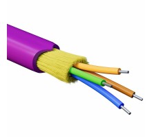 Кабель волоконно-оптический, распределительный, арамидные упрочняющие нити, для внутр. прокладки, нг(А)-HF, 4 ОВ, барабан 2000 м  RNDT4C4MG01  DKC