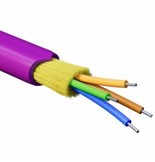 Кабель волоконно-оптический, распределительный, арамидные упрочняющие нити, для внутр. прокладки, нг(А)-HF, 4 ОВ, барабан 2000 м  RNDT4C4MG01  DKC