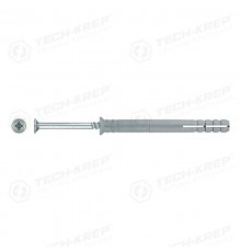 Дюбель-гвоздь полипропилен SM-L 8х80 пот. манжета (50 шт) - коробка ( 0,542 кг)  130166  Tech-KREP