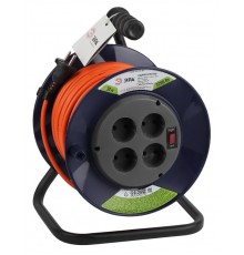 Удлинитель силовой ЭРА RPx-4s-2x1.0-30m на п. катушке б/з 4 гн 30м ПВС 2х1  Б0046843  ЭРА