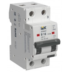 ARMAT АВДТ B10N 2P B16 30мА тип A электромех.  AR-B10N-2-B016A030  IEK