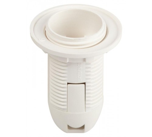 Патрон  Е14 с кольцом пластик белый без наклейки групповая упаковка 50 шт  Б0069200  ЭРА