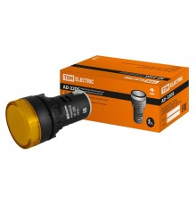 Лампа AD-22DS(LED)матрица d22мм желтый 230В   SQ0702-0003  TDM