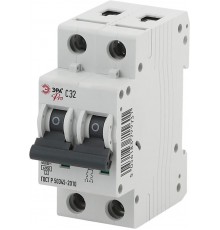 Выключатель автоматический двуххполюсный NO-902-188 ВА47-63 2P 32А 6кА характеристика C Pro  Б0036872  ЭРА