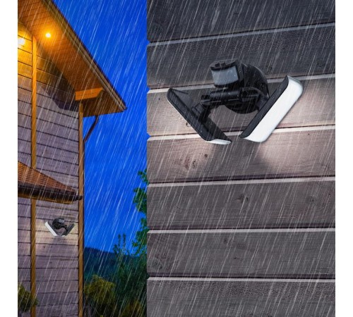 ERAFS020-42 Фасадный светильник с двумя световыми панелями c выносной солн. бат., 2х50 LED, 60  Б0044490  ЭРА