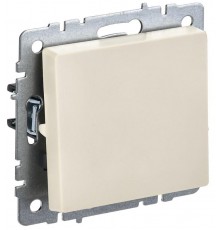 BRITE Выключатель 1-клавишный 10А ВС10-1-0-БрКр бежевый  BR-V10-0-10-K10  IEK