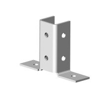 Угловой соединитель 2 профилей 2D, толщ. 4,0 мм, гальван. цинк, 868146  УС-2х2D-4,0-ЭЦ   Ostec