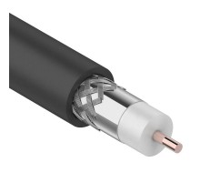 Кабель RG-11U (75 Ом), CCS/Al/Al 83 % (бухта 305 м) черный (OUTDOOR)  01-3011  REXANT