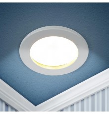 Cветильник встраиваемый влагозащищенный KL95 WH GX53 IP44 белый  Б0055809  ЭРА