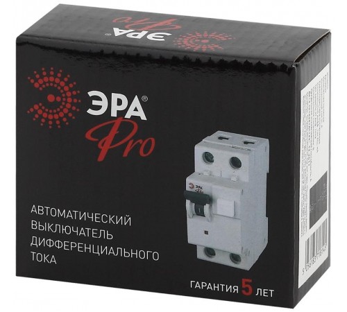 Выключатель автоматический дифференциального тока NO-901-82 АВДТ 63 C16 30мА 1P+N тип А Pro  Б0031719  ЭРА