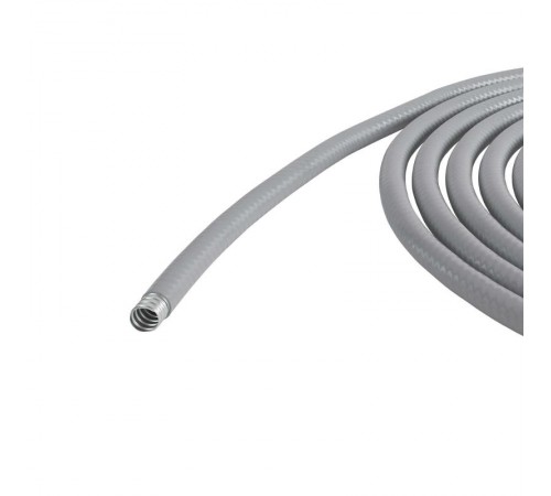 Металлорукав DN 10мм в гладкой ПВХ изоляции, Dвн 10,0 мм, Dнар 15,0, 50 м, цвет серый  6070R-10  DKC