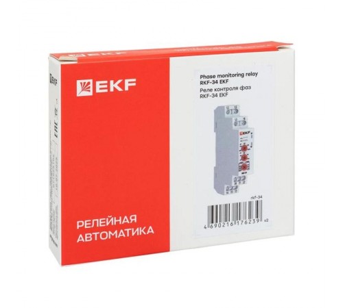 Реле контроля фаз RKF-34 EKF EKF PROxima  rkf-34  EKF