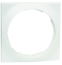 Simon 88 Рамка декоративная, 1 пост, круг в квадрате, S88, белый  88612-30  Simon