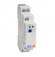 Реле контроля фаз OptiRel D PHS-3-1M-08-PP-1 без настр повышенного/пониженного асимметрии 3Ф 1СО  331992  КЭАЗ