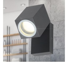 Декоративная подсветка WL37 GR MR16/GU10, серый, для интерьера, фасадов зданий  Б0054409  ЭРА