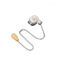 Выключатель для настенного светильника c деревянным наконечником, Silver, (1шт.)  06-0244-A  REXANT