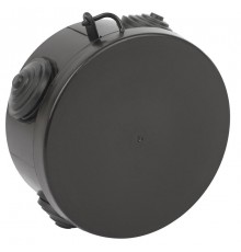 Распаячная коробка  KOR-85-40-4g-B открытой установки КОР 85х40мм черная с гермовводами 4 входа IP54 KOR-85-40-4g-B  Б0061801  ЭРА