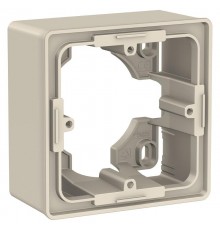 Unica New Бежевый Коробка 1-ая для открытой установки  NU800244  Schneider Electric