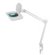 Лупа на струбцине , квадратная, 5D, с подсветкой 108 LED, белая  31-0513  REXANT