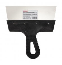 Шпатель фасадный 200 мм нержавеющая сталь, пластмассовая ручка  89-0206  REXANT