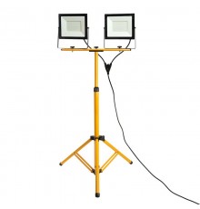 Прожектор светодиодный LL-505 2*100W 6400К 220V черный IP65 (на штативе)  48506  FERON