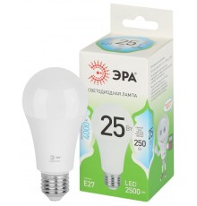 Лампа светодиодная  GREEN LINE LED A60-25W-840-E27 GL E27 25 Вт груша яркий белый свет  Б0067117  ЭРА