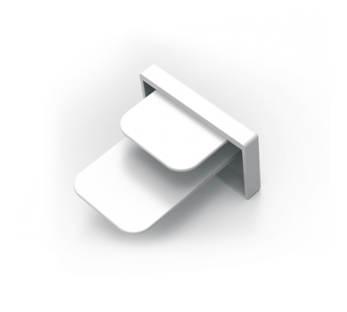 Заглушка для трекового шинопровода осветительного белая  TR116  Gauss