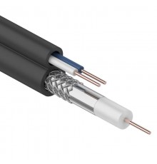 Кабель ККСВ-П+2х0,5 мм (бухта 100 м) черный  01-4002  REXANT