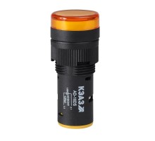 Лампа AD16DS(LED) матрица D16мм желтый 110В AC/DC  357832  КЭАЗ