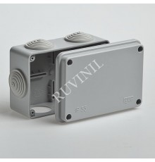 Коробка распределительная для о/п 120х80х50 6 вводов IP55  67051  Рувинил