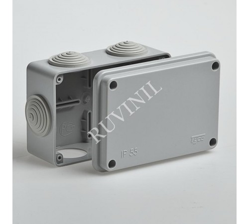 Коробка распределительная для о/п 120х80х50 6 вводов IP55  67051  Рувинил